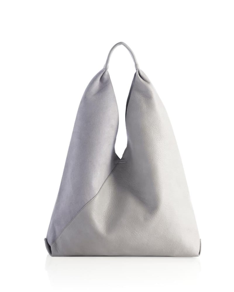 Front of a size None Allison Tote in Grey by Shiraleah. | dia_product_style_image_id:242956
